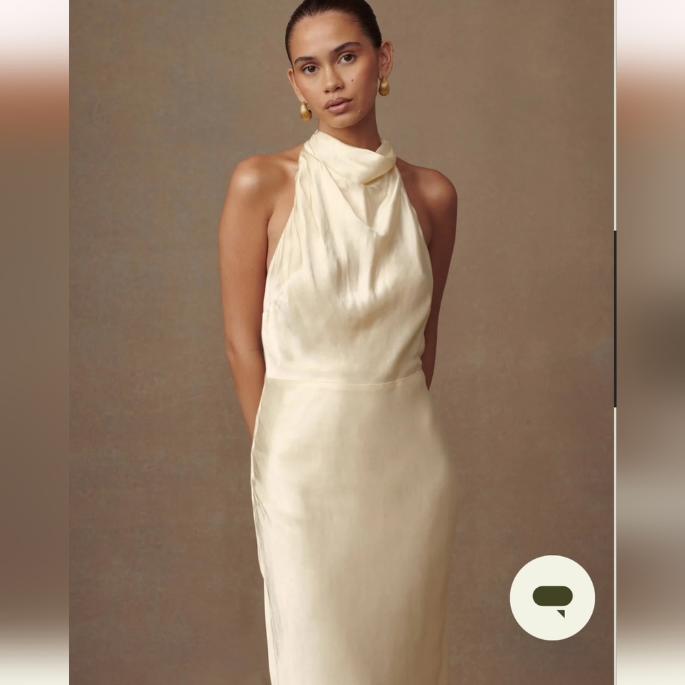 Esther Satin Cowl Maxi Dress - Picture 3 of 11